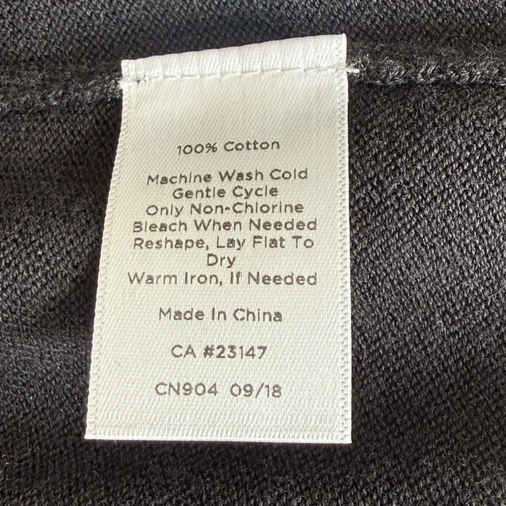 Talbots NWOT Black Scallop-Edge Open Cardigan 1X - Picture 8 of 8